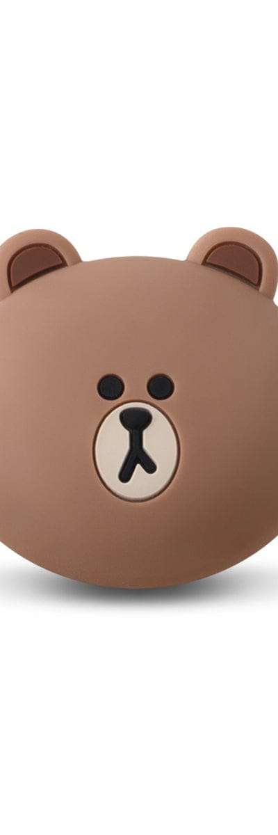 ラインフレンズ ブラウン 車用クリップ芳香剤 (ホワイトムスク)