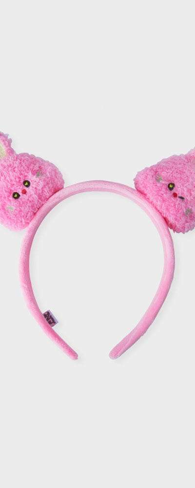 bunini プラッシュヘアバンド (PINK)