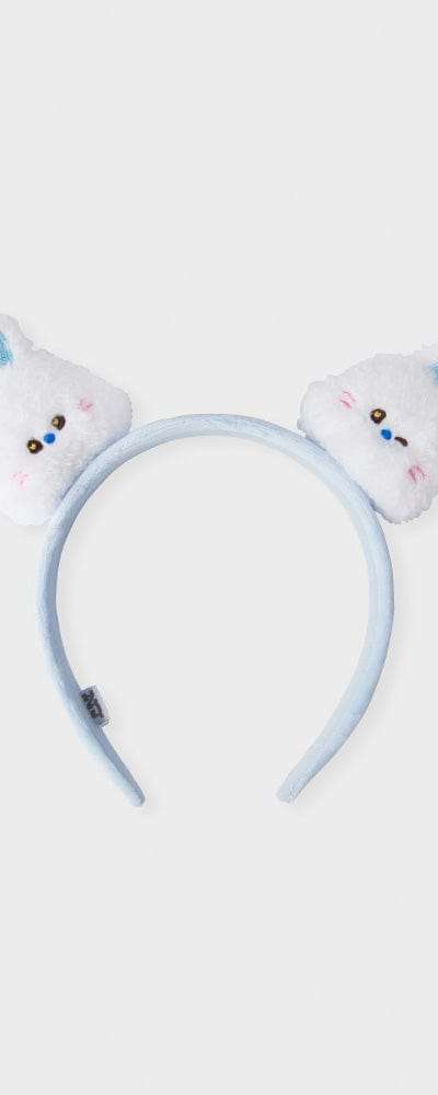 bunini プラッシュヘアバンド (WHITE)