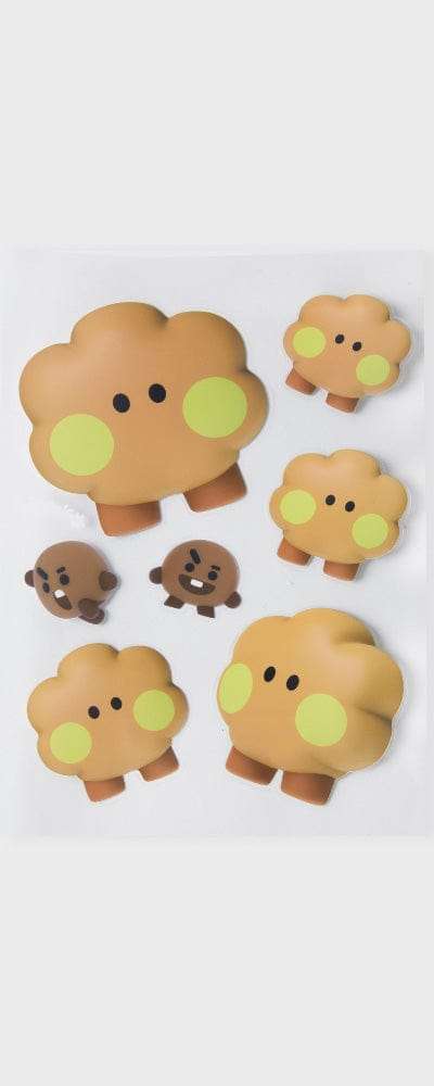 BT21 SHOOKY Big and Tiny Removable Sticker