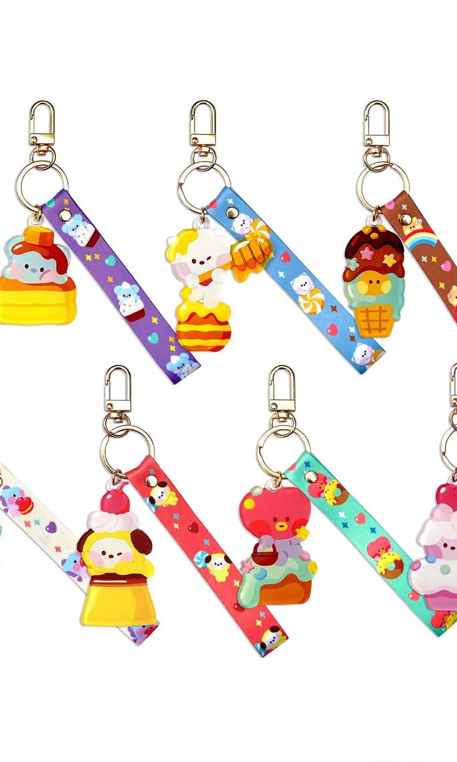 BT21 MININI RJ Acrylic Strap Keyring