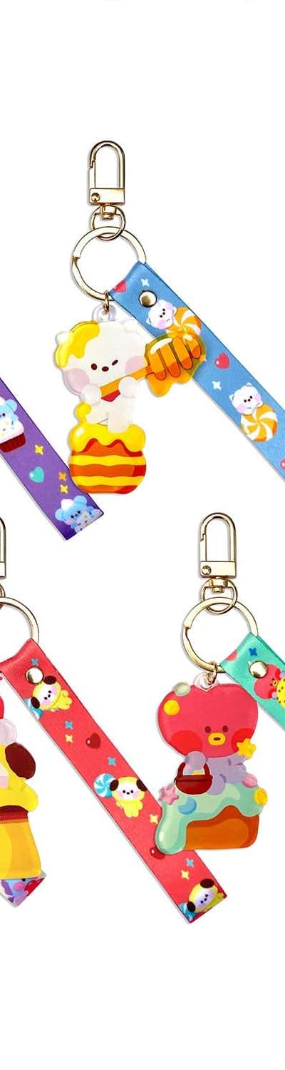 BT21 MININI RJ Acrylic Strap Keyring
