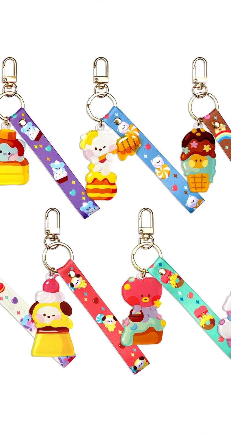 BT21 MININI RJ Acrylic Strap Keyring