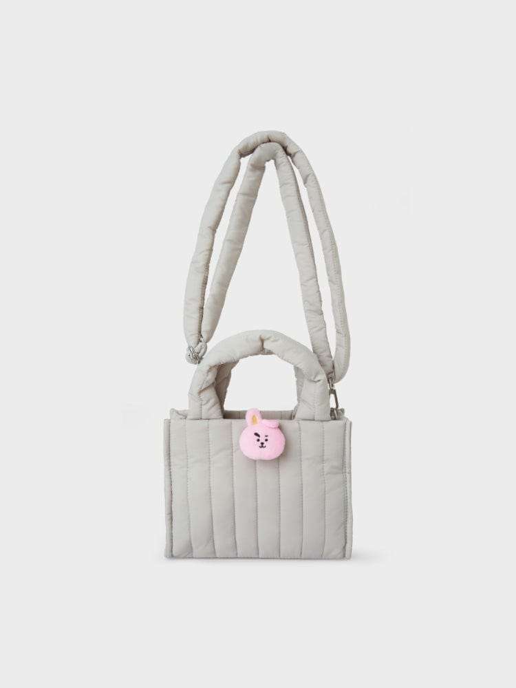BT21 COOKY Face Plush Badge Quilted Bag