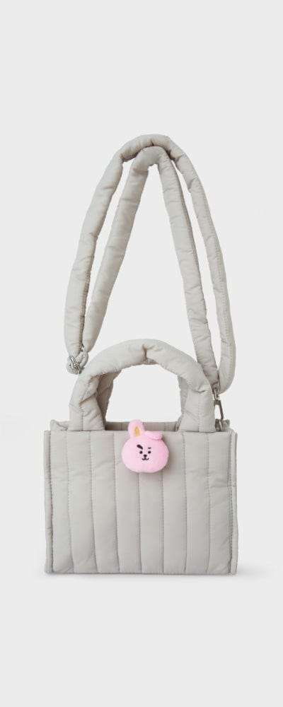 BT21 COOKY Face Plush Badge Quilted Bag