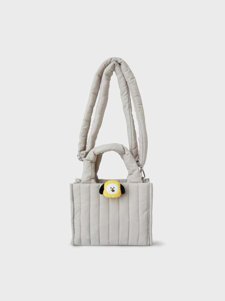 BT21 CHIMMY Face Doll Badge Quilted Bag