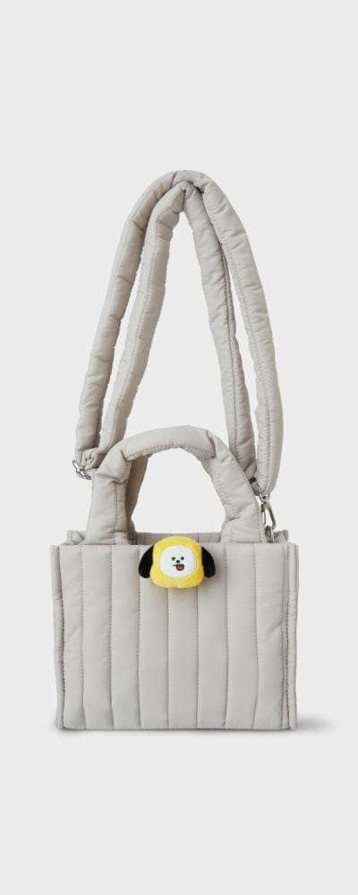 BT21 CHIMMY Face Doll Badge Quilted Bag