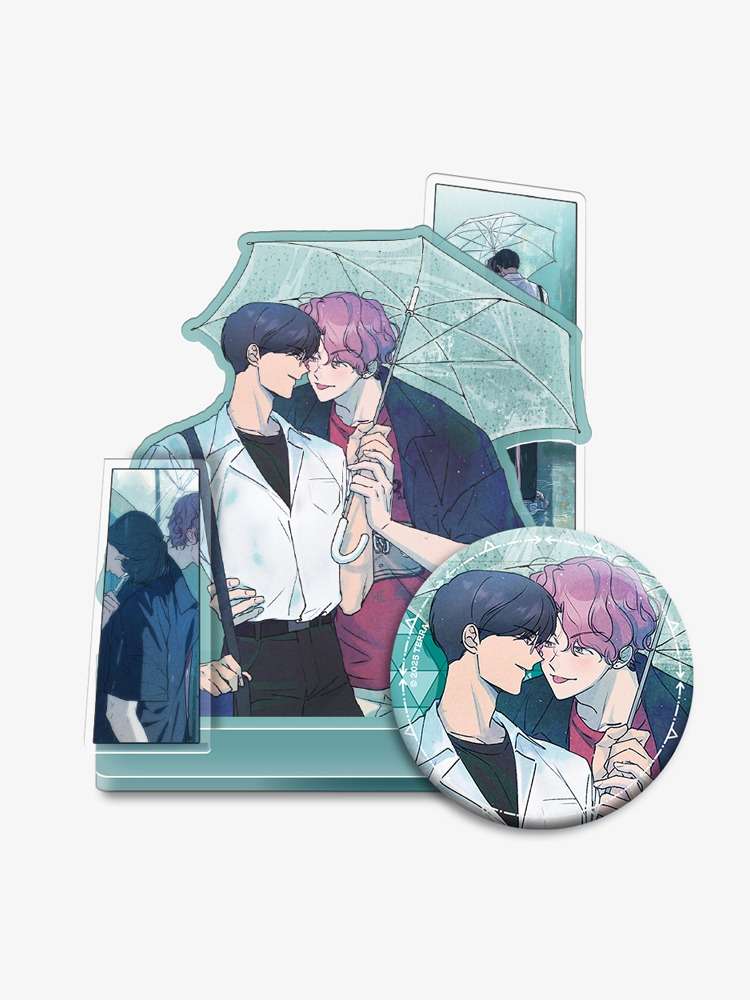 Spinach Bouquet Scene Acrylic Stand, Can Badge