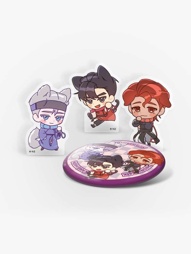 Dae Mool Jeon Acrylic Block, Can Badge