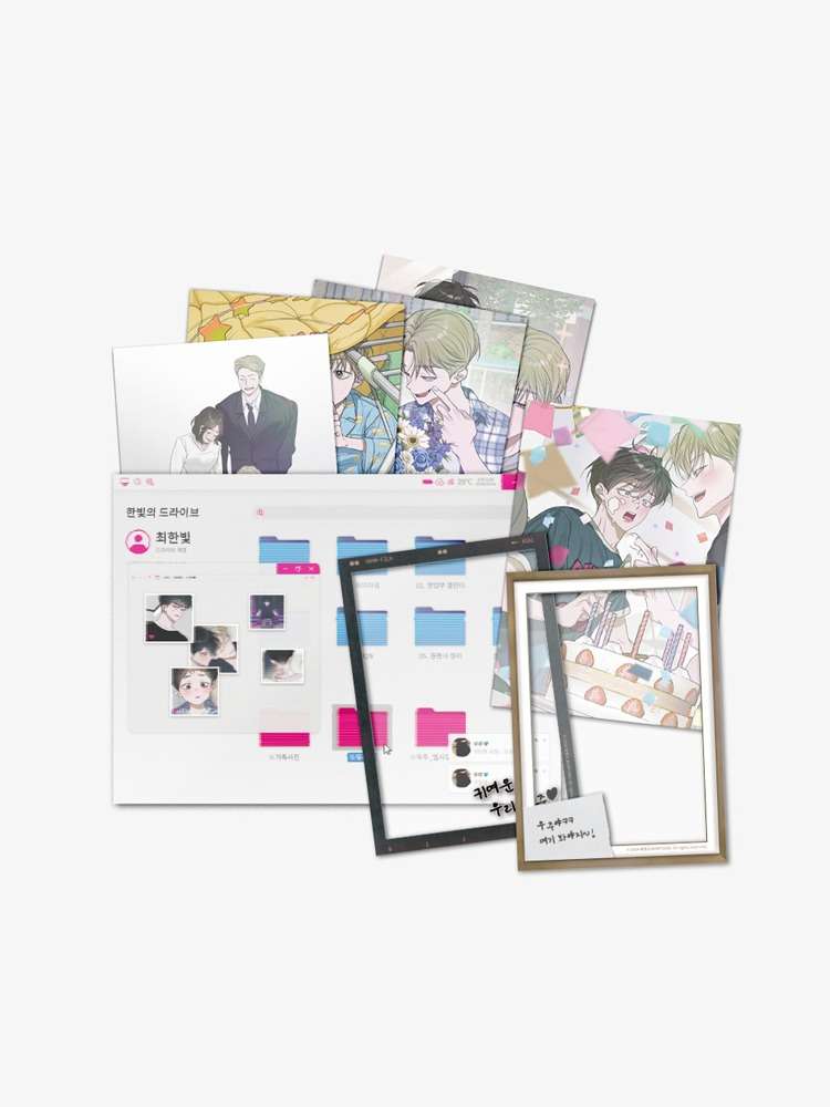 Falling Flowers Pond Family Photo Folder Package