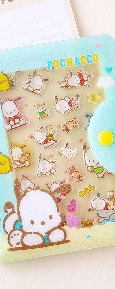 Pochaco Character Candy Bonbon Sticker Binder 837097