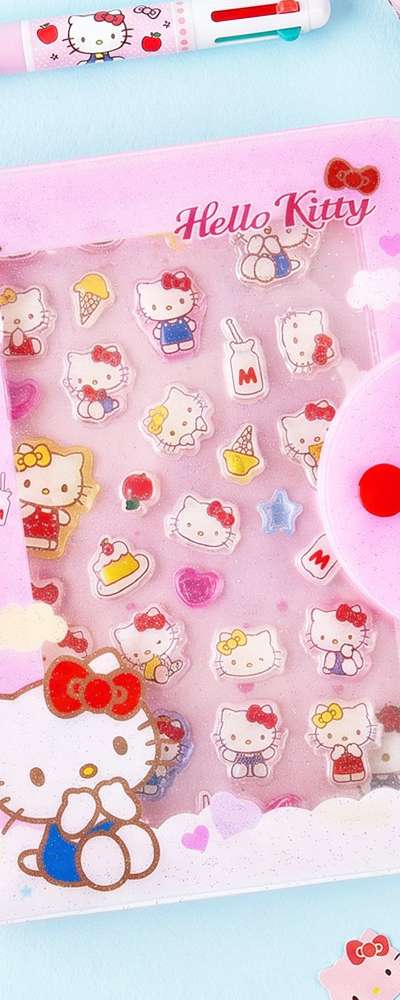 Hello Kitty Character Candy Bonbon Sticker Binder 837073