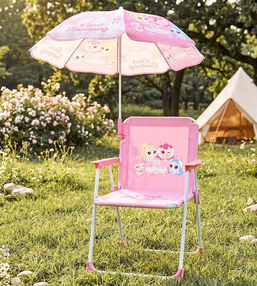 Princess Catch! Teeniping Character Kids Parasol Chair Set 506516