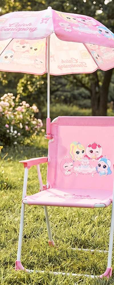 Princess Catch! Teeniping Character Kids Parasol Chair Set 506516
