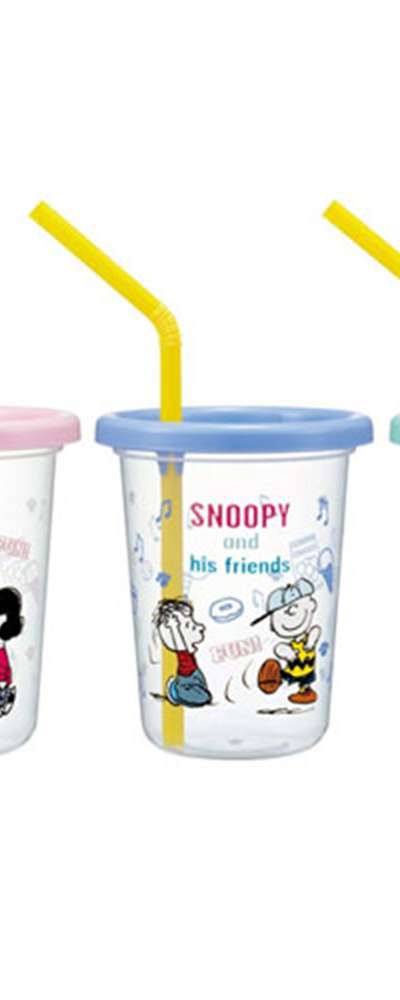 Snoopy Character Fun Friends Straw Tumbler 3-Piece Set