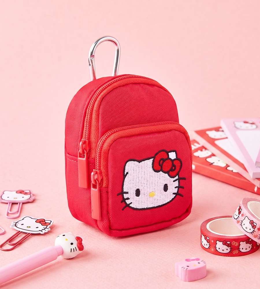 Hello Kitty Character 2-Pocket Pouch (Red) 789817
