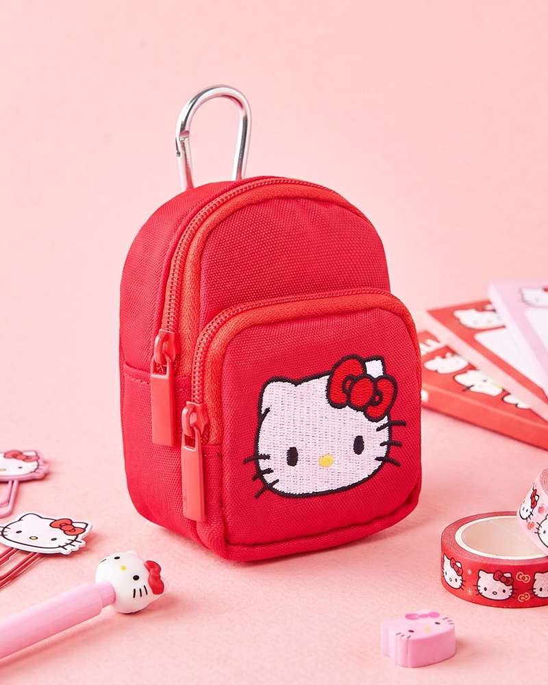 Hello Kitty Character 2-Pocket Pouch (Red) 789817