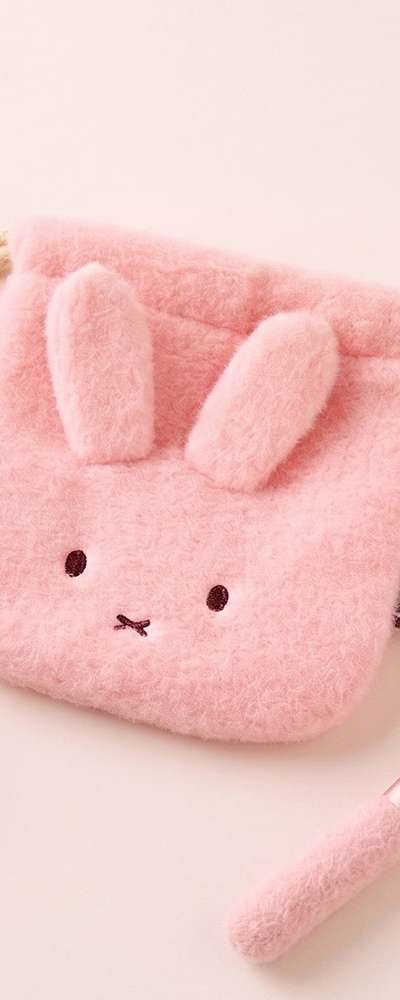 Miffy Character Drawstring Pouch Keyring Bag Charm (Pink) 790110