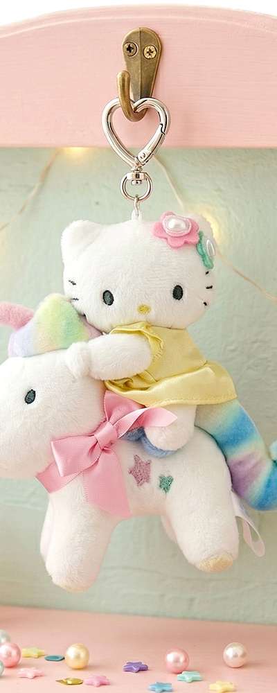 Hello Kitty Character Unicorn 15cm Keyring Bag Charm (Aurora) 078404