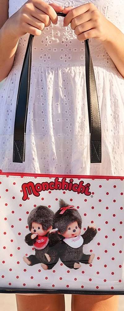 Monchichi Character Beach Bag Swimming Tote (Black) 790363