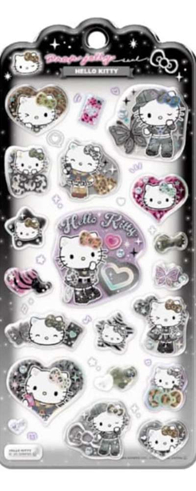 Hello Kitty Character Drop Jelly Sticker (Grunge Girl)
