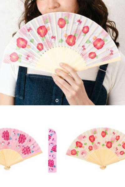 Hello Kitty Character Folding Fan (Japan)