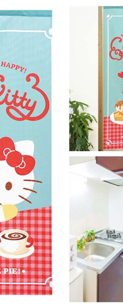 Hello Kitty Character Noren Curtain (Apple Pie) 919278
