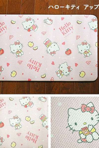 Hello Kitty Character PVC Kitchen Floor Mat (Apple Pink) 801244