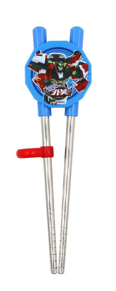 Hello Carbot Warrior Character Dual-Hand Correction Chopsticks 402344