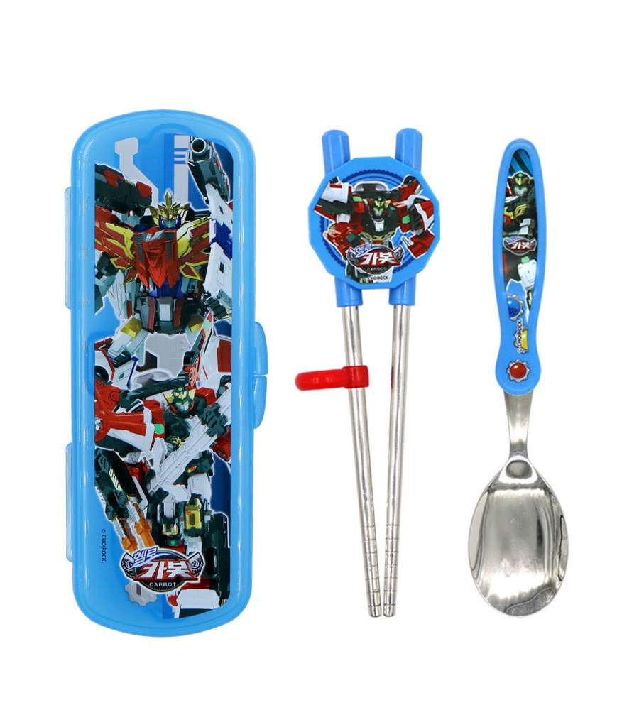 Hello Carbot Warrior Character One-Hand Cutlery Case Set 402450