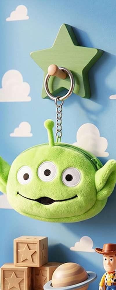 Toy Story Alien Character Mini Face Pouch Keyring 740324