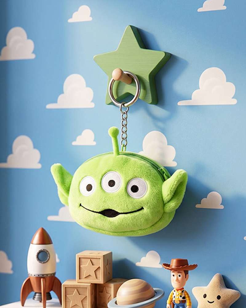 Toy Story Alien Character Mini Face Pouch Keyring 740324