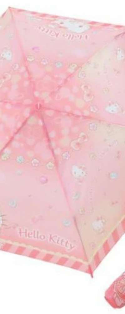 Hello Kitty Character 3-Fold Manual Umbrella (Japan) 360457