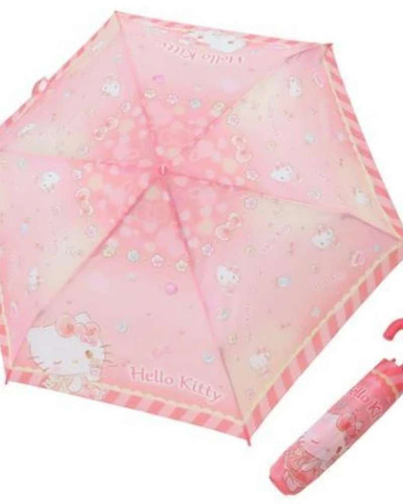 Hello Kitty Character 3-Fold Manual Umbrella (Japan) 360457