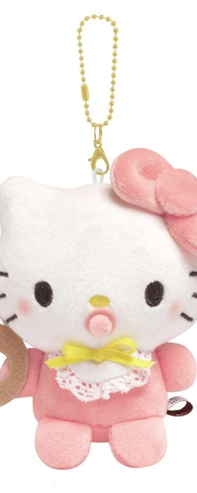Hello Kitty Baby Character Sanrio Plush Doll Keyring Bag Charm (Item) 292166