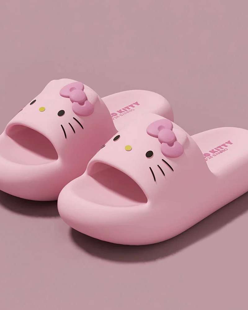 Hello Kitty Character Simple Face Slipper 250mm (Pink) 108911