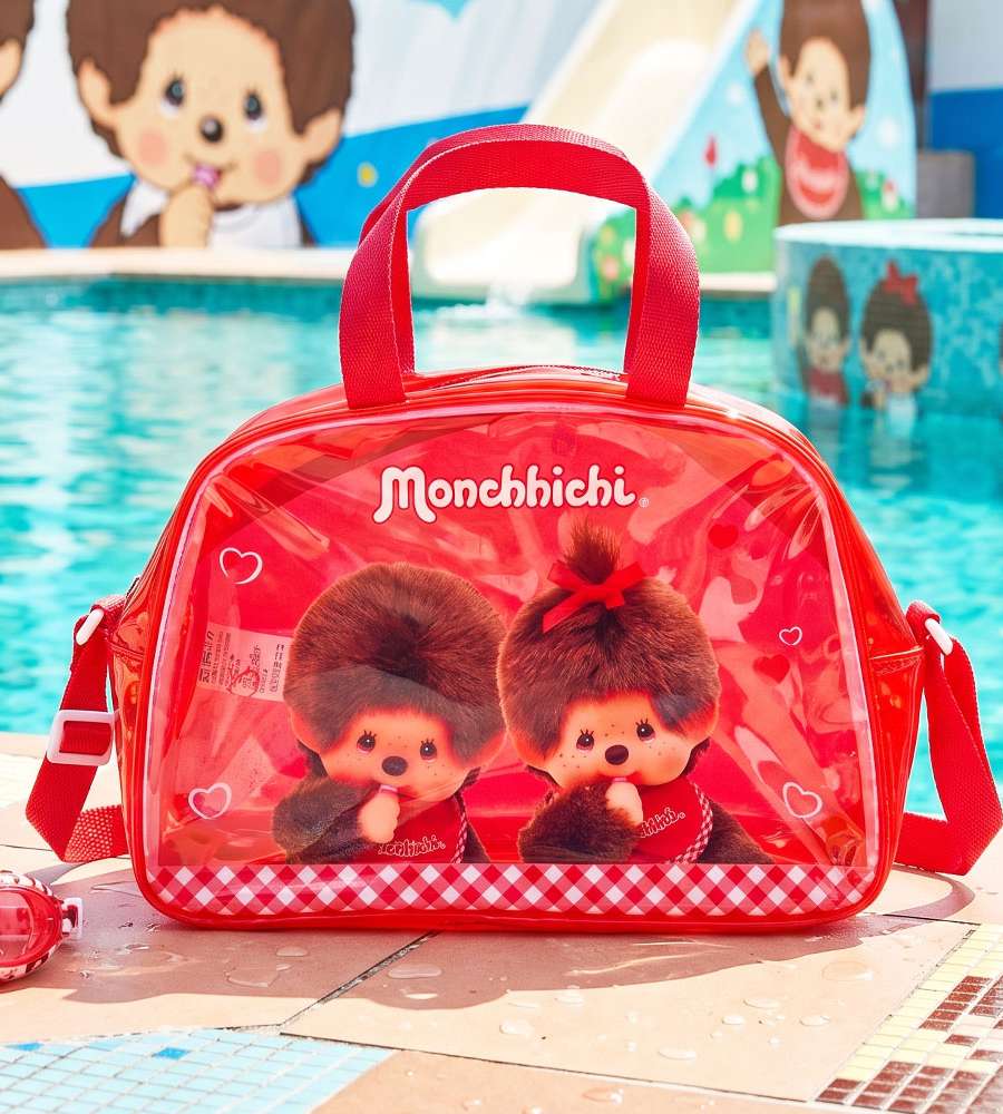 Monchichi Character Summer Swimming Bag Beach Bag (Red) 789824