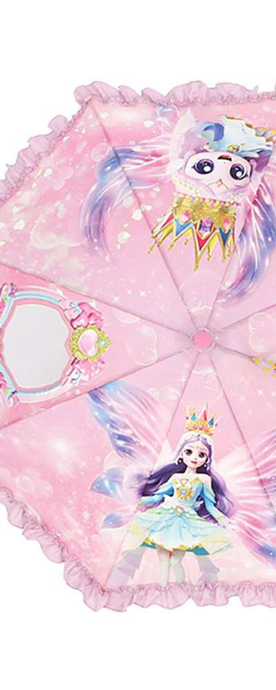 Catch! Teenieping Diana Character Magic Mirror 3D Crown 40cm Long Umbrella 220586