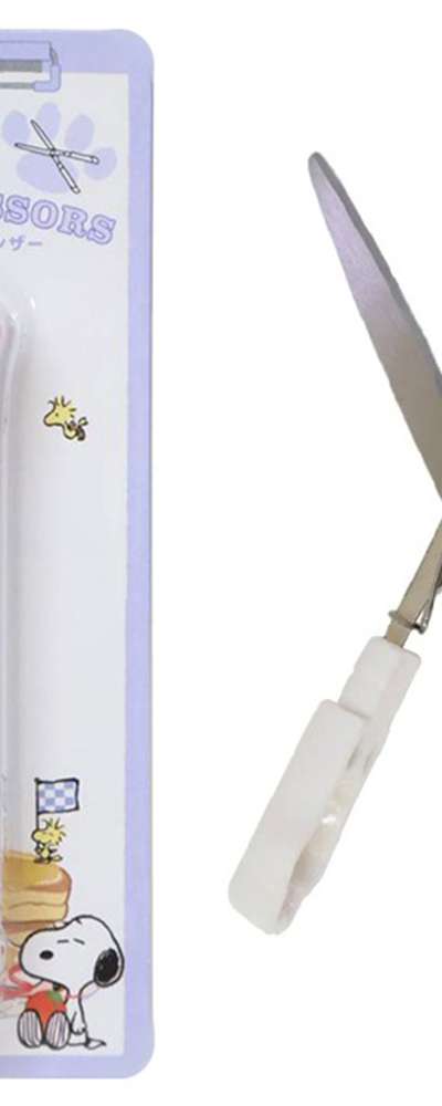 Snoopy Character Paw Stick Scissors (Yum Yum Dinner) (Japan) 075763