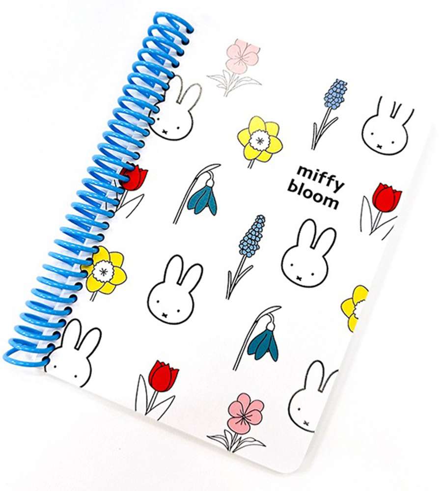 Miffy Character A6 Ring Notebook (Bloom)