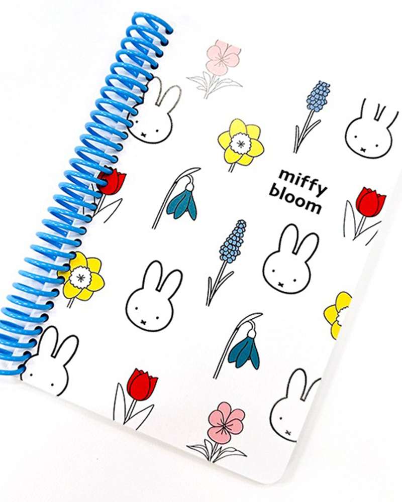 Miffy Character A6 Ring Notebook (Bloom)