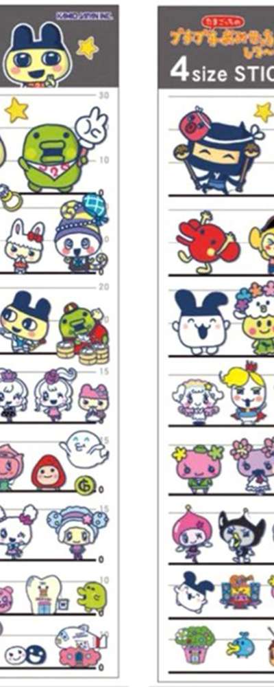 Tamagotchi Character 4-Size Sticker Sheet (Set 1)