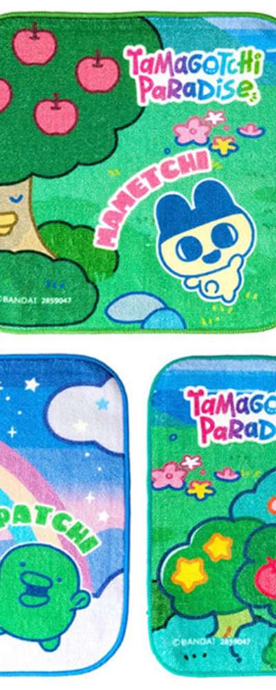 Tamagotchi Character Mini Hand Towel Handkerchief (Paradise)