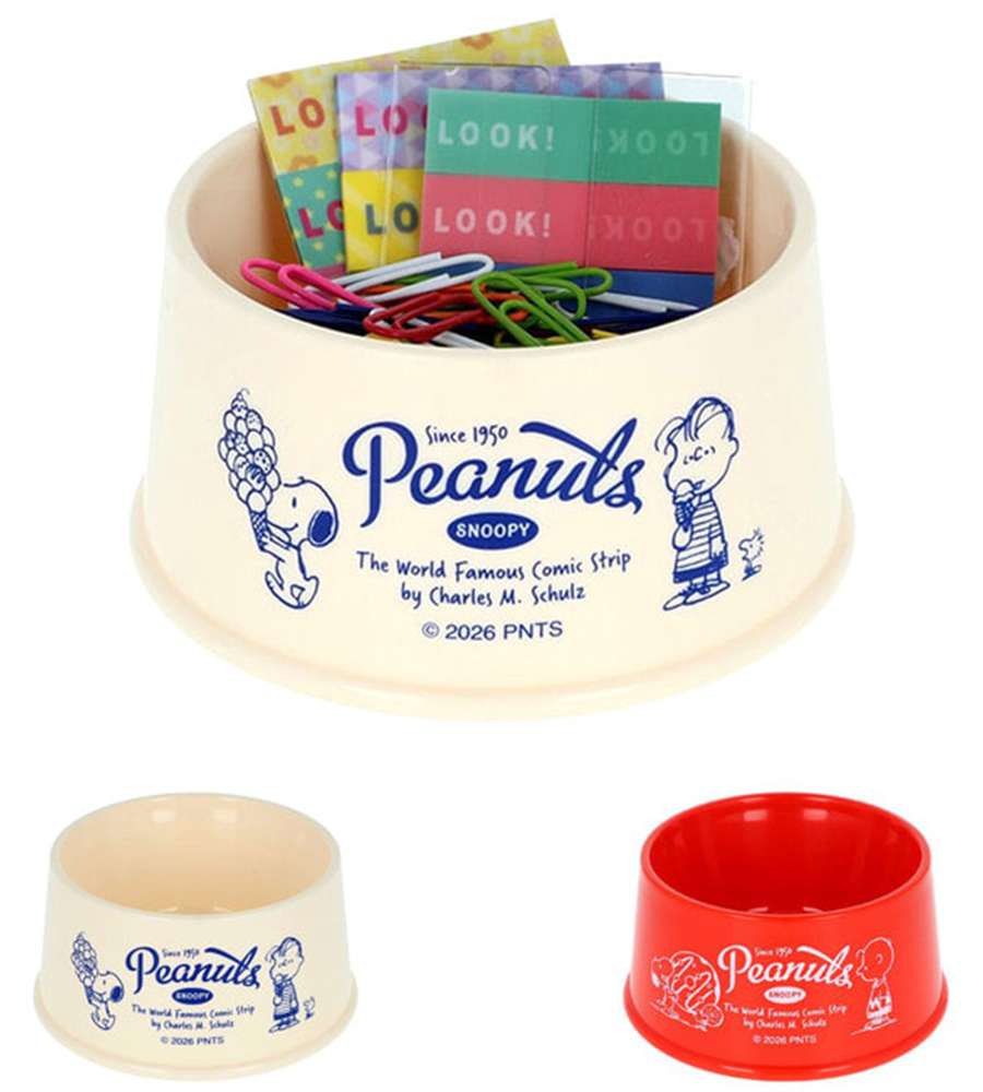 Snoopy Character Dog Dish Accessory Case Tray (Small)