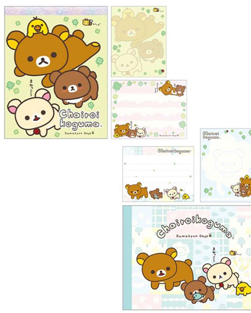 Rilakkuma Character Cross Memo Pad (Komakomate Days) (Random Shipment)