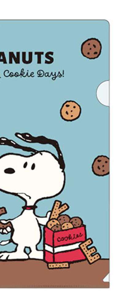 Snoopy Character A4 Clear File 2-Piece Set (Yummy Cookie Days) (Random Dispatch)