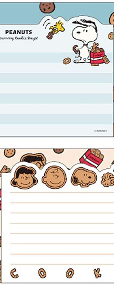 Snoopy Character Die-Cut Letter Set (Yami Cookie Days)