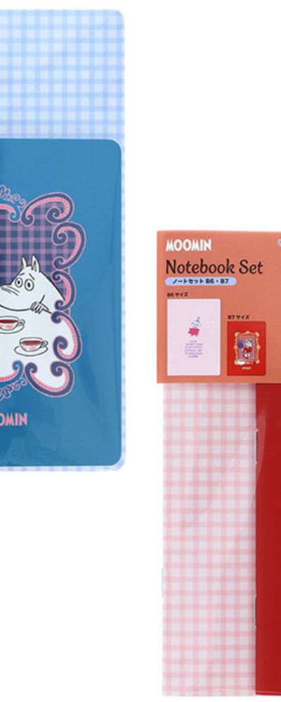 Moomin Character Notebook 2-Book Set B6 B7 (Afternoon Tea Party)