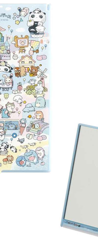 San-X Universe Character Stand Folding Mirror (San-X Town)