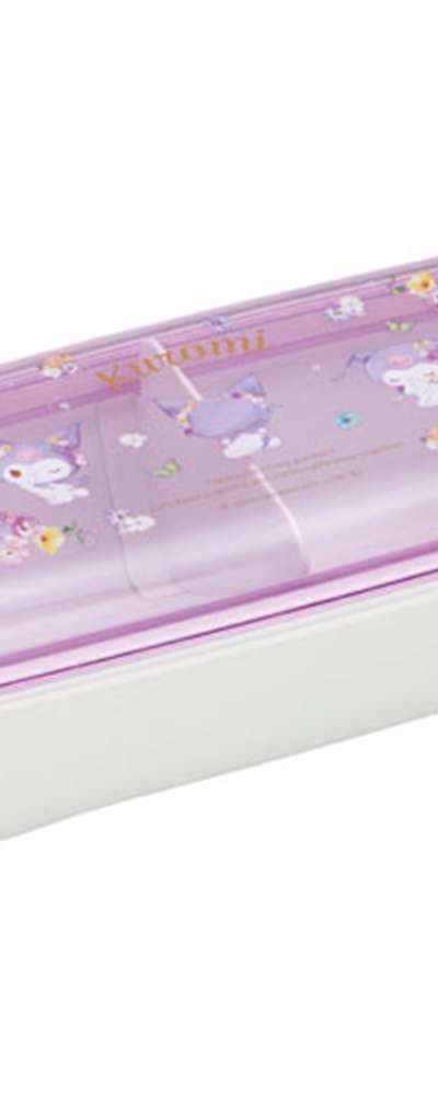 Kuromi Character Pastel Blossom Easy-Clean Bento Box 530ml (Day) 506734